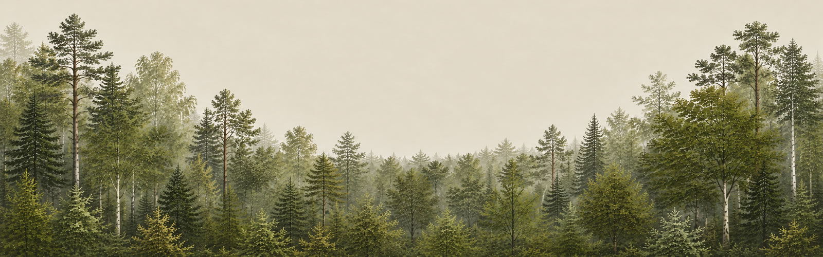 Wald-Silhouetten-Muster