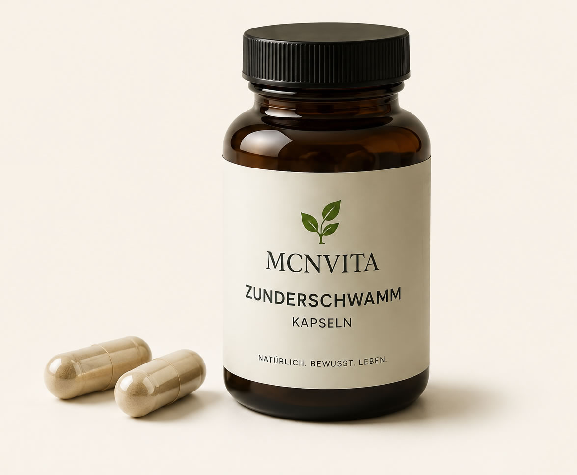 MCNVITA Zunderschwamm-Kapseldose mit einzelnen Kapseln